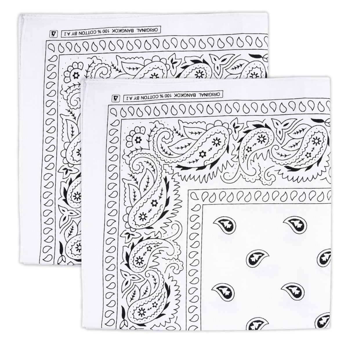 Heart Home Handkerchief | Premium Cotton Fabric | Women's Handkerchief | Ladies Rumal | Women's Hankies | Hankies for Girls | Carry Print Hanky | 2 Piece Set | Extra Large | White