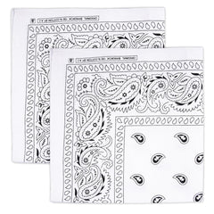 Heart Home Handkerchief | Premium Cotton Fabric | Women's Handkerchief | Ladies Rumal | Women's Hankies | Hankies for Girls | Carry Print Hanky | 2 Piece Set | Extra Large | White