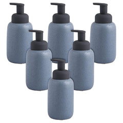Kuber Industries Liquid Soap Dispenser | Handwash Soap Dispenser | Soap Dispenser for Wash Basin | Shampoo Dispenser Bottle | Bathroom Dispenser Bottle | Pack of 6 | JY00011 | 400 ml | Blue