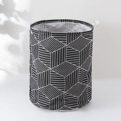 Kuber Industries Laundry Basket For Clothes|Foldable Laundry Hamper|Basket For Toys, Dirty clothes, Storage "45 LTR" (Black)