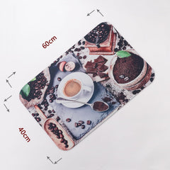 Kuber Industries PVC Kitchen Floor Mat|Anti-Skid Backing|Mats for Kitchen Floor |Easily Washable|Idol for Home, Kitchen Entrance| CF-220810 |Pack of 6| Multi