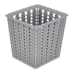 Heart Home Square Shape M 5 Multipurpose Plastic Holder/Organizer for Kitchen, Bathroom, Office, Living Room - Pack of 3 (Grey)-46HH0448