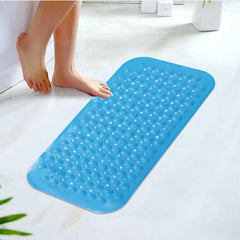 Kuber Industries Bath Mat | PVC Bathroom Mat | Shower Bath Mat | Floor Tub Mat | Bathroom Mud Mat | Anti-Skid Shower Bathroom Mat | M-YSD-35B |Pack of 3| Dark Blue