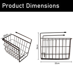 Heart Home Metal 2 Tier Under Cabinet Storage Rack | Shatterproof, Durable Space Saving Convenient Kitchen Drawer Wire Organizer Undershelf Basket | Coffee-White