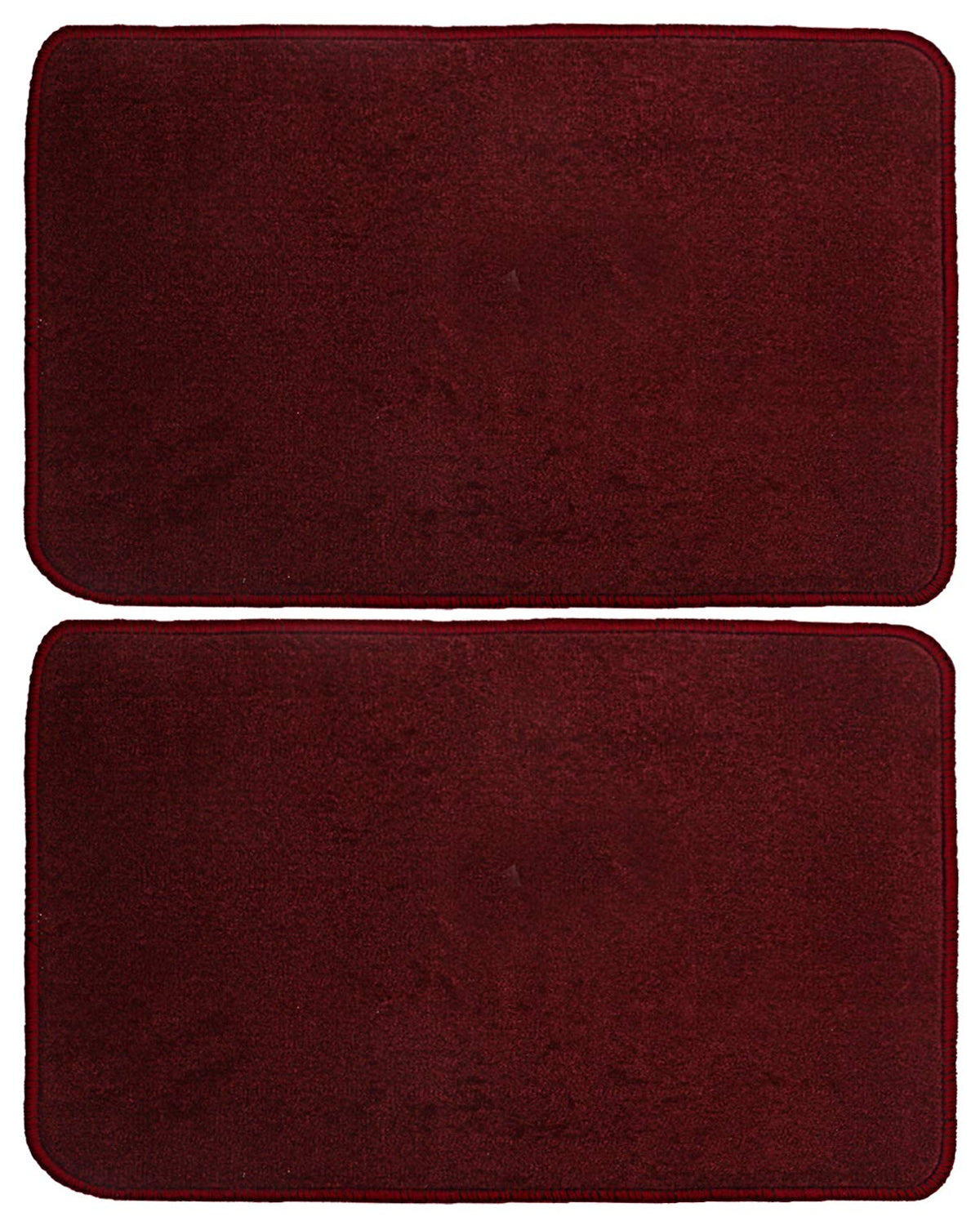Kuber Industries Microfiber Anti Slip 2 Pieces Bath Mat 22"x14", Maroon - CTKTC21988