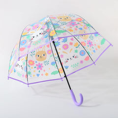 Urbane Home Kids Umbrella | Umbrella for Rainy Days | Umbrellas for Rain | Umbrella for Travelling-Outdoor Activities | Umbrella for Kids-Boys & Girls | Kids Chhata | RST031A | White