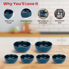 Kuber Industries 12 Pcs Ceramic Dinner Set | Bowl Plates Serving Spoon | Dishwasher & Microwave Safe | Kitechen Crockery Set for Dining & Gifting | Lead Cadium Bone-Ash free | Green