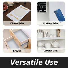 Heart Home Shelf Liner | Kitchen Cabinet Shelf Protector | Kitchen Liners for Cabinets and Drawers | Drawer Liner Mat | Self Lining Shelf Liner Cabinet Mat | 3 MTR | Pack of 2 | White