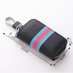 Kuber Industries Key Case|Keychain/Keyring/Key Tag|Car Key Clip, Key Holder, Key Organizer-Pack of 4 (Black)