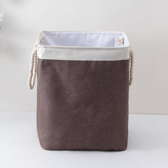 Kuber Industries Laundry Basket For Clothes|Foldable Laundry Hamper|Basket For Toys, Dirty clothes, Storage "45 LTR"-Pack of 4 (Brown)