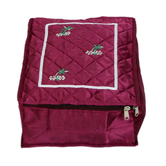 Heart Home Multipurpose Organizer Bag, Travel Toiletry Bag, Cosmetic Bag, Under Garments Bag, Shaving Bag For Men & Women (Purple)-HS_38_HEARTH21245