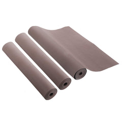 Kuber Industries 3 Pieces Multipurpose Textured Super Strong Anti-Anti Skid Mats and Liners for Drawer, Refrigerator, Cupboard, Shelf, Size 45X300cm (3 Meter Roll, Brown)