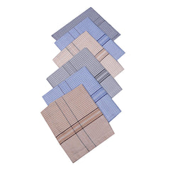 Kuber Industries Cotton 12 Piece Men's Handkerchief Set - Multicolour, Standard (CTKTC05639)