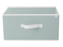 Heart Home Multipurposes Rectangular Flodable Storage Box|Drawer Storage and Cloth Organizer|Durable Handle|Size 40 x 29 x 23 (Grey)-HS40HEARTH23892, Non-woven