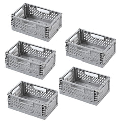 Kuber Industries Large Refrigerator Storage Crisper/Fridge Container Without Lid-Pack of 5 (Grey)