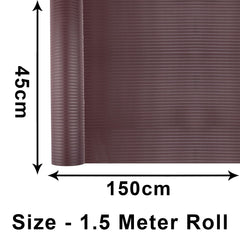 Heart Home Shelf Liner | Kitchen Cabinet Shelf Protector | Kitchen Liners for Cabinets and Drawers | Drawer Liner Mat | Self Lining Shelf Liner Cabinet Mat | 1.5 MTR | Pack of 2 | Brown