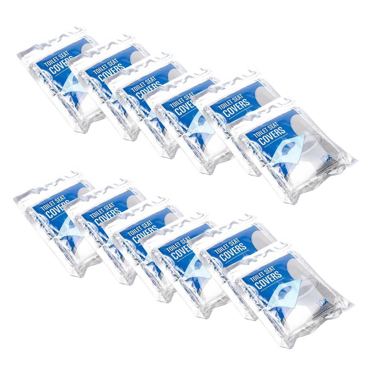 Kuber Industries Toilet Seat Covers Disposable|Western Toilet Seat Cover|Use & Throw, Portable|Pack of 120| (White)