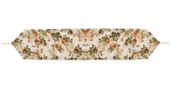 Kuber Industries Flower Design Cotton Table Runner for Family Dinners or Gatherings, Indoor or Outdoor Parties & Everyday Use, 16"x68"inch (Orange), Standard (HS39KUBMART023535)