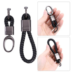 Kuber Industries Keychain/Keyring/Key Tag|Car Key Clip, Key Holder, Key Organizer|Pack of 6| (Black)