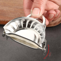 Kuber Industries Pack of 6 Stainless Steel Dumpling Maker | Dumpling Wrapper Mold for Kitchen | Momos Maker | Gujiya Maker | Manual Dumpling Maker | GS-K0028S | Silver