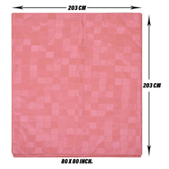 Kuber industries Bedsheet | Mattress Protector | Crib Sheet for Baby | Mattress Sheet for Baby | Baby PVC Bedsheet | Bed Protector Sheet | Check-Print | 80x80 Inch | Light Pink