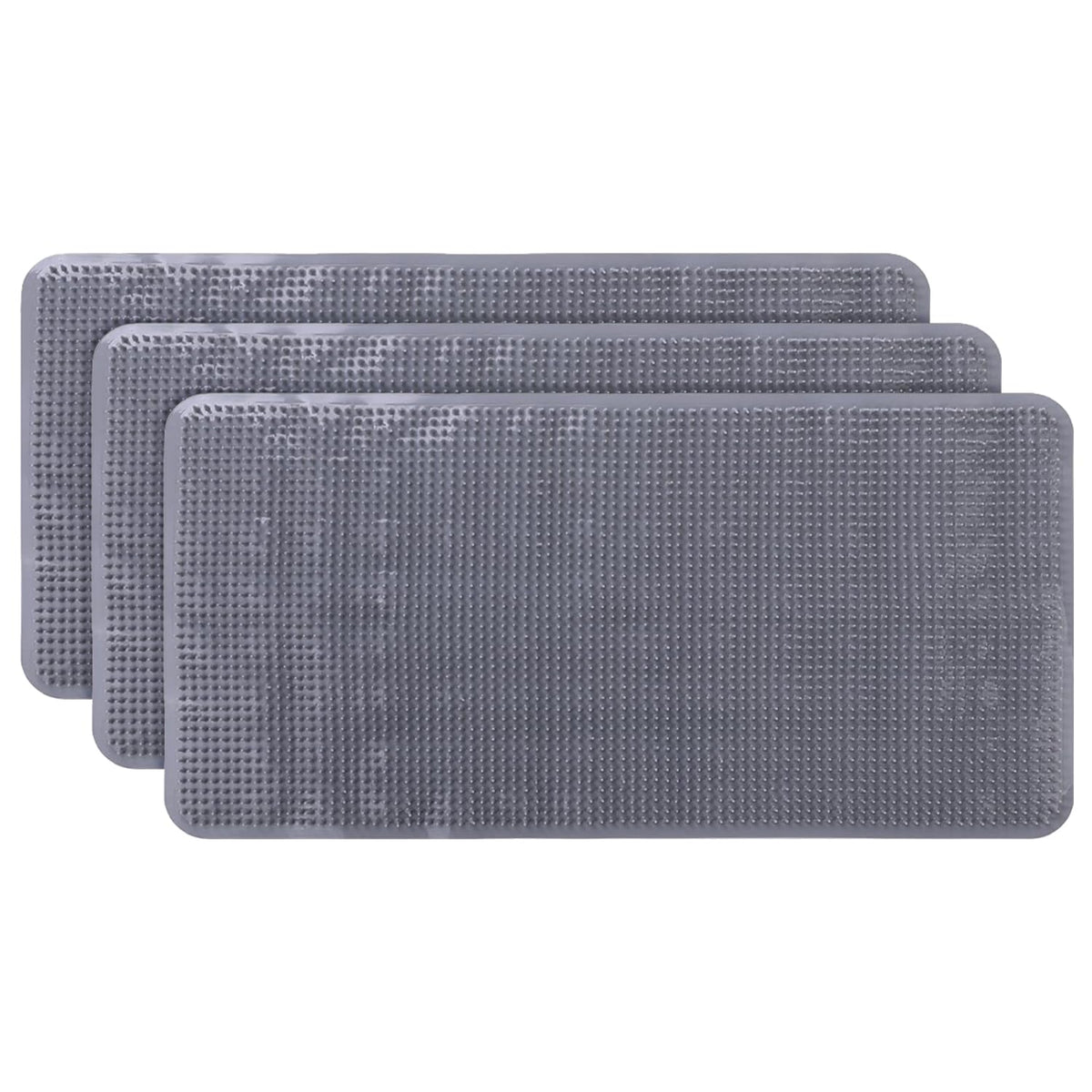Kuber Industries Bath Mat | PVC Bathroom Mat | Shower Bath Mat | Floor Tub Mat | Bathroom Mud Mat | Anti-Skid Shower Bathroom Mat | L-YSD-A |Pack of 3| Gray