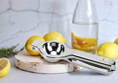 Kuber Industries 2 in 1 Stainless Steel Lemon Citrus Squeezer with Bottle Opener Best for Home Kitchen (Set of 2,Silver)-KUBKMART11438