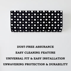 Kuber Industries AC Cover | PVC Dot Design AC Cover | AC Cover for Indoor | Dustproof AC Cover | Waterproof AC Cover | 1.5 Ton Ac Cover | Black