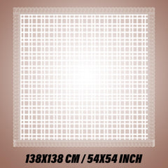 Heart Home Table Cover | PVC Dining Table Cover | Table Cloth | Center Table Cover | Table Cover for Kitchen Table | Self Check Table Cover for Hall Décor | 54 Inch | White