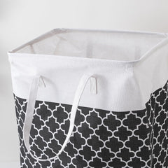 Kuber Industries Laundry Basket For Clothes|Foldable Laundry Hamper|Basket For Toys, Dirty clothes, Storage "45 LTR"-Pack of 3 (Black)