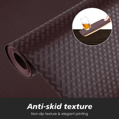 Heart Home Shelf Liner | Kitchen Cabinet Shelf Protector | Kitchen Liners for Cabinets and Drawers | Drawer Liner Mat | Self Check Shelf Liner Cabinet Mat | 1.5 MTR | Brown