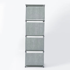 Kuber Industries (Pack of 6) 5 Layer Book Rack | Book Cabinet Shelves for Bedroom Office Living Room | Storage Shelve for Books Storage Organizer | Adjustable Shelf Rack | SJ05G | Grey