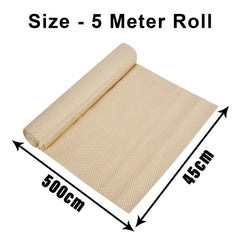 Heart Home Shelf Liner | Kitchen Cabinet Shelf Protector | Kitchen Liners for Cabinets and Drawers | Drawer Liner Mat | Dot Shelf Liner Cabinet Mat | 5 MTR | Pack of 2 | Golden