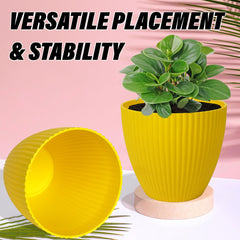 Heart Home Flower Pot | Flower Planter Pots for Indoor | Flower Pots for Outdoor | Pot for Garden & Balcony Flowering | Flower Plants Pot | Mega Flower Pot | 6 Inch | Pack of 6 | Multi