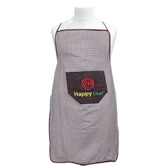 Kuber Industries Checkered Design Cotton 3 Pieces waterproof Apron with Front Pocket (Maroon, Brown & Red)-CTKTC29838