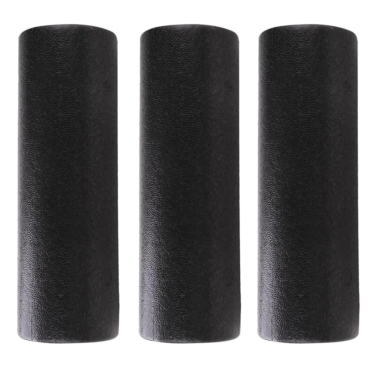 Kuber Industries Foam Roller For Exercise, Back Pain, Knee Pain-Pack of 3 (Black)