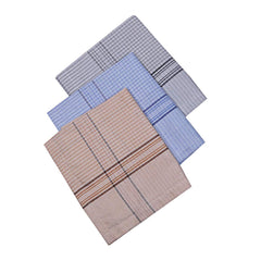 Kuber Industries Cotton 12 Piece Men's Handkerchief Set - Multicolour, Standard (CTKTC05639)