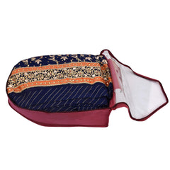 Kuber Industries Non-Woven 2 Piece Non Woven Blouse Cover With Front Transparent Window With Attached Pocket Set (Maroon)