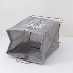 Kuber Industries Laundry Basket For Clothes|Foldable Laundry Hamper|Basket For Toys, Dirty clothes, Storage "40 LTR"-Pack of 6 (Grey)