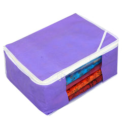Kuber Industries 6 Piece Non Woven Saree Cover Set, Purple (KI19161_2)