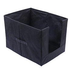 Kuber Industries Non-Woven 2 Pieces Shirt Stacker Wardrobe Organizer (Black & Blue) - CTKTC23251