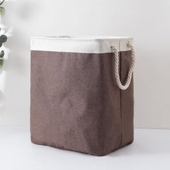 Kuber Industries Laundry Basket For Clothes|Foldable Laundry Hamper|Basket For Toys, Dirty clothes, Storage "45 LTR"-Pack of 3 (Brown)