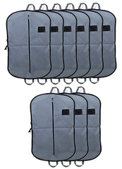 Kuber Industries Foldable 9 Piece Non Woven Men's Coat Blazer Cover, Grey