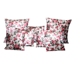 Kuber Industries 7 Piece Velvet Cushion Cover Set - 24" X 24", Multicolour, 50 TC