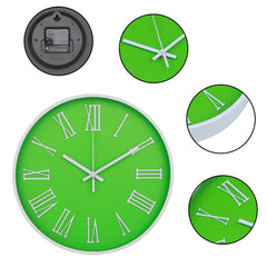 Heart Home Wall Clock | Fancy Watch Wall Clocks | Office Wall Clock | Clock for Living Room | Clock for Bedroom | Clock for Hall | Machinery-Quartz | 12 Inch | F-Green