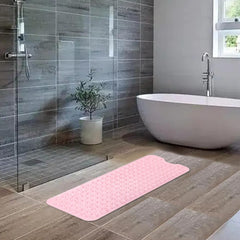 Kuber Industries Bath Mat | PVC Bathroom Mat | Shower Bath Mat | Floor Tub Mat | Bathroom Mud Mat | Anti-Skid Shower Bathroom Mat | M-YSD-40C |Pack of 6| Pink
