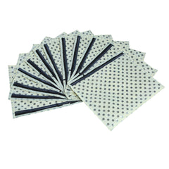 Kuber Industries 12 Piece Polka Dots Non Woven Saree Cover Set, Cream