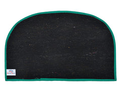 Heart Home D Shape Anti-Slip Durable Rubber Door Mat, Welcome Mat for Entryway,Patio,Garage, Outdoor, 21"x14"- Pack of 3 (Green)-47HH01291