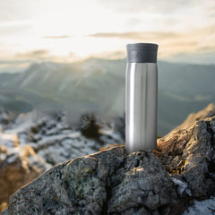 Kuber Industries LeakProof Insulated Stainless Steel Water Tumbler Bottle for Men's | Water Bottle for Office & Kids | Ideal for Gym, Home, Hiking & Travel | CO230201B-Silver
