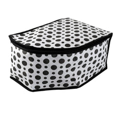 Kuber Industries Exclusive Polka Dots 12 Pieces Non Woven Blouse Cover Set (Black & White) -CTLTC38085